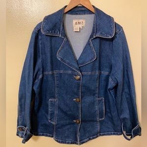 Women’s Plus Vintage Denim Jean Jacket